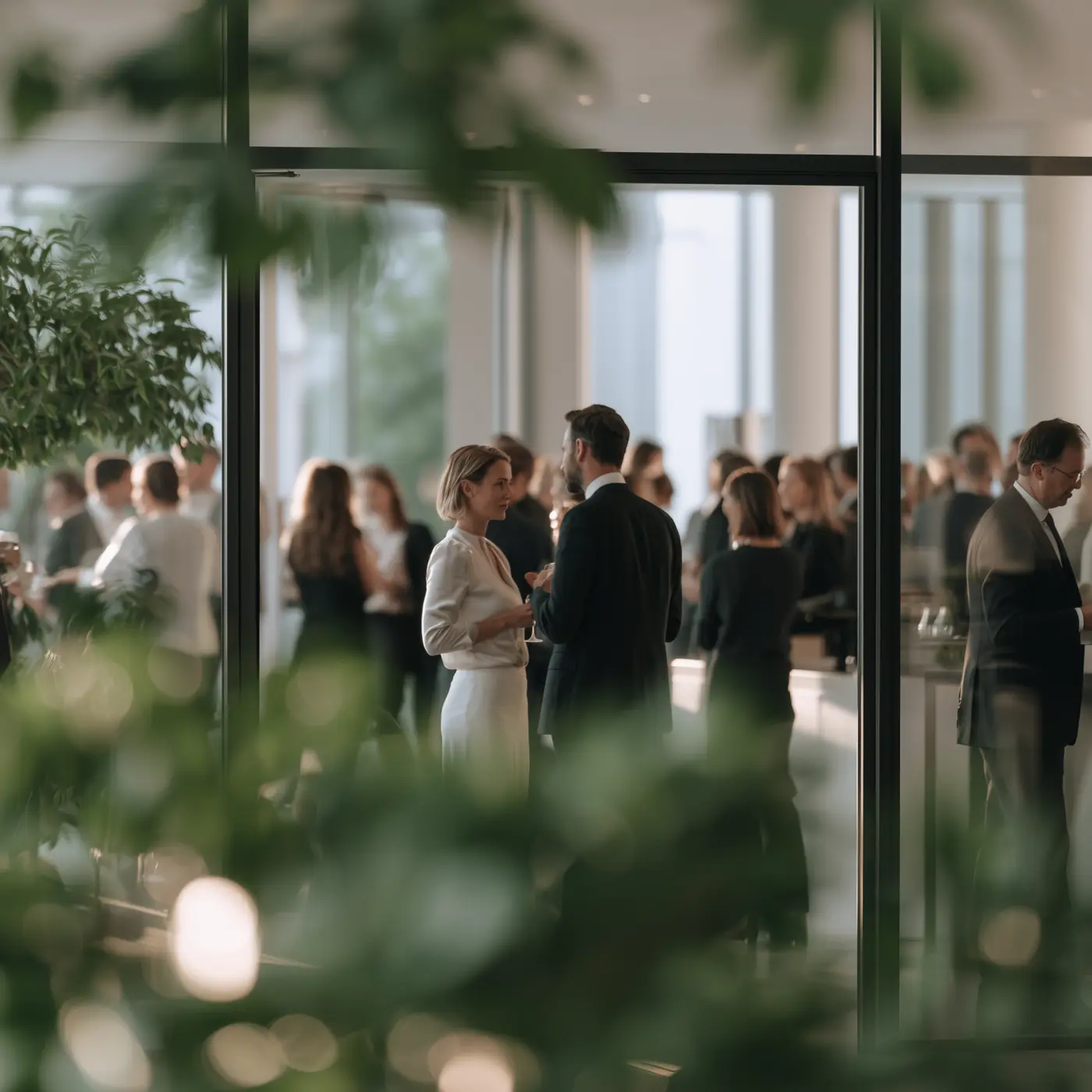 Guests at a summer corporate event